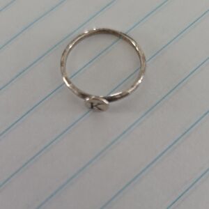 Silver Initial 'K' Ring